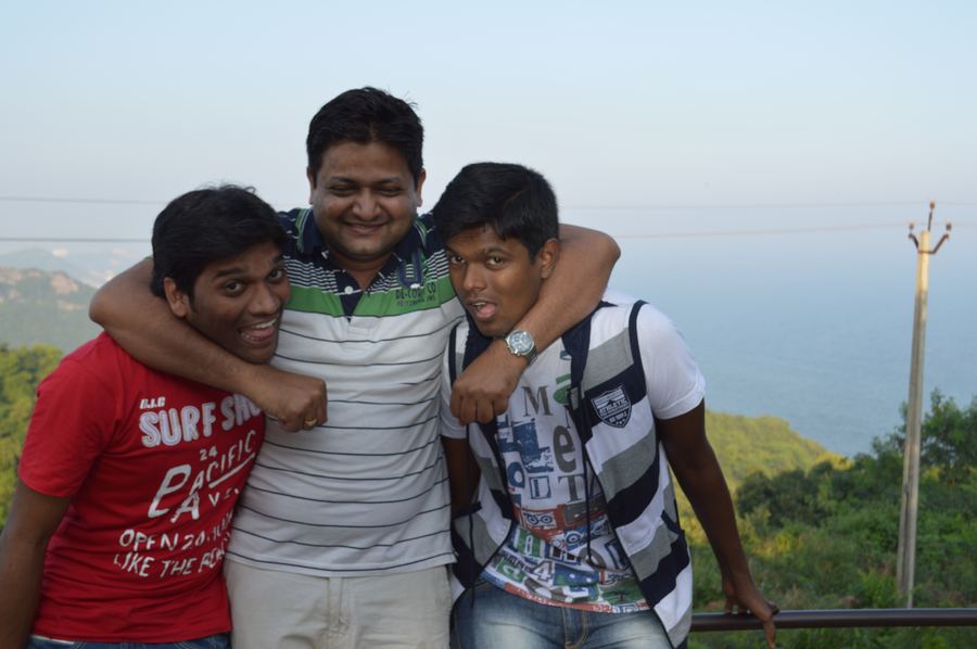 Susheel with friends in 2014, before Ethika began