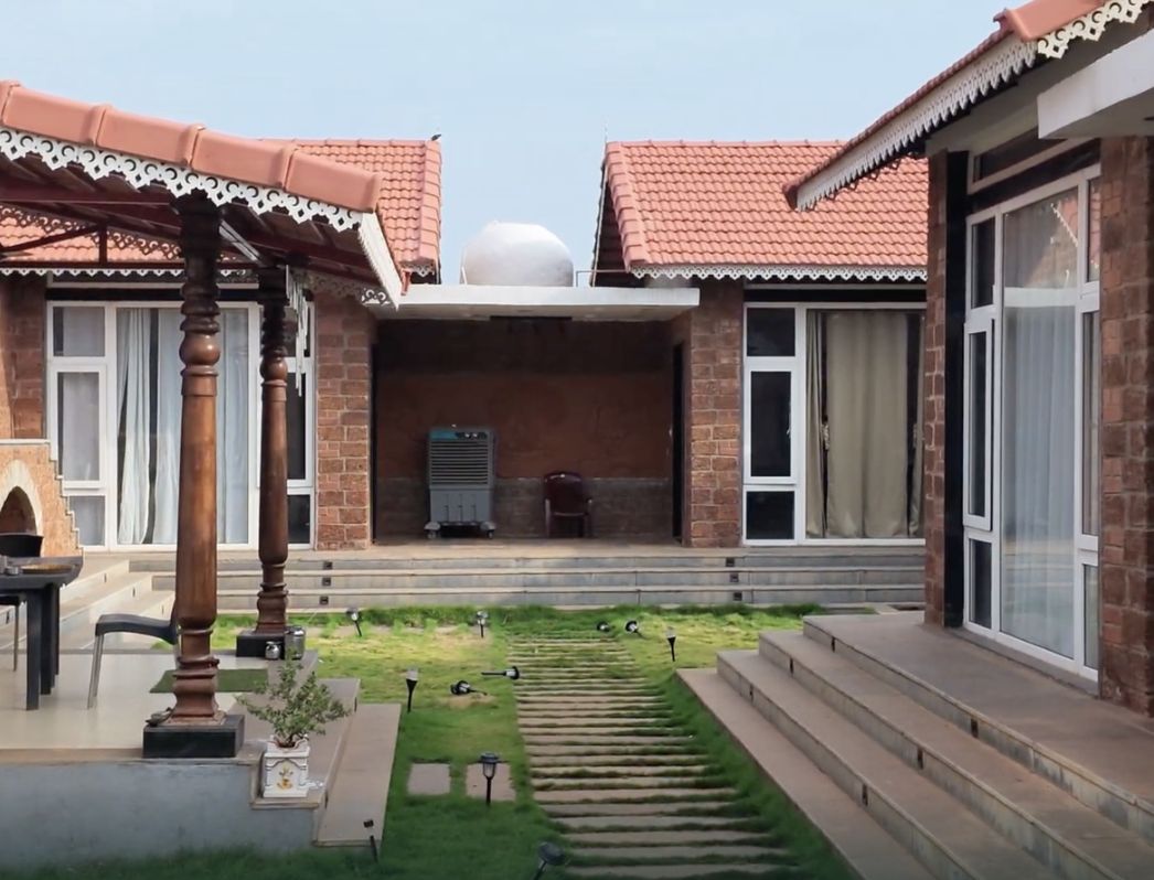 The Ethika campus near Zaheerabad, the Reside from Work courtyard